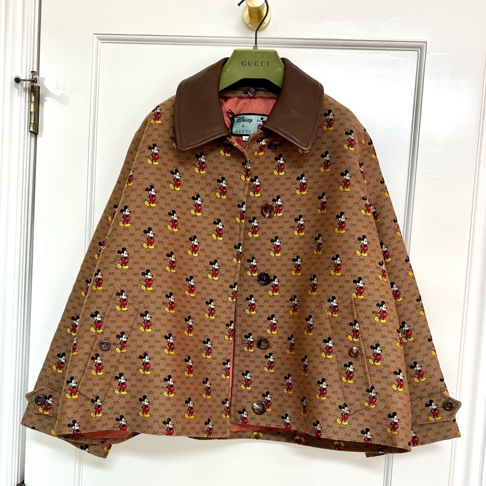 Gucci X Disney Mickey Mouse monogram jacket.